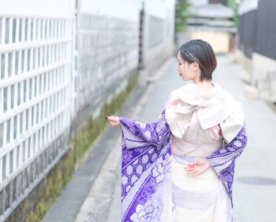 倉敷美観地区で振袖フォト♩