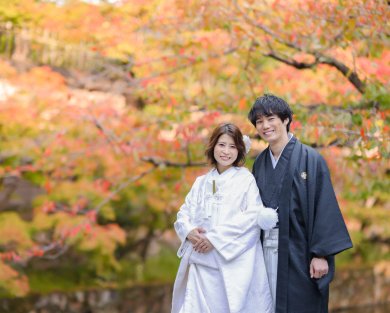 ちょうど1年前の今日♡チャペル＆紅葉撮影