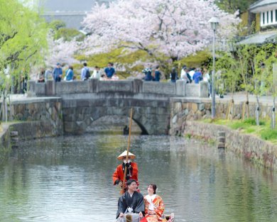 美観地区で和装+洋装ロケーション撮影はいかがでしょうか？