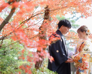 美観地区の紅葉撮影＊*