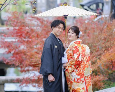 美観地区の紅葉撮影♪