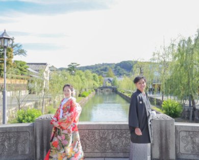 9136青色の打掛がとてもお似合いの花嫁様＊