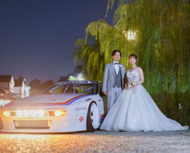 〈車好きなおふたり必見!〉愛車とウェディングフォト♩