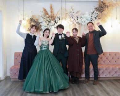 8割の方がご家族様との撮影をご希望されています＊