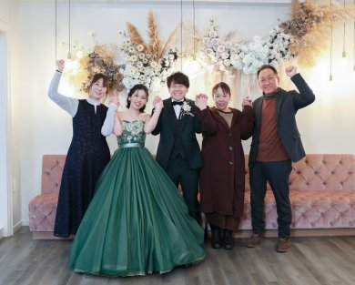 8割の方がご家族様との撮影をご希望されています＊
