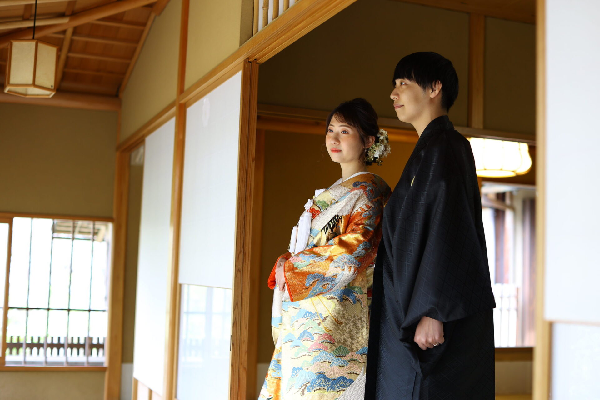 和部屋での撮影