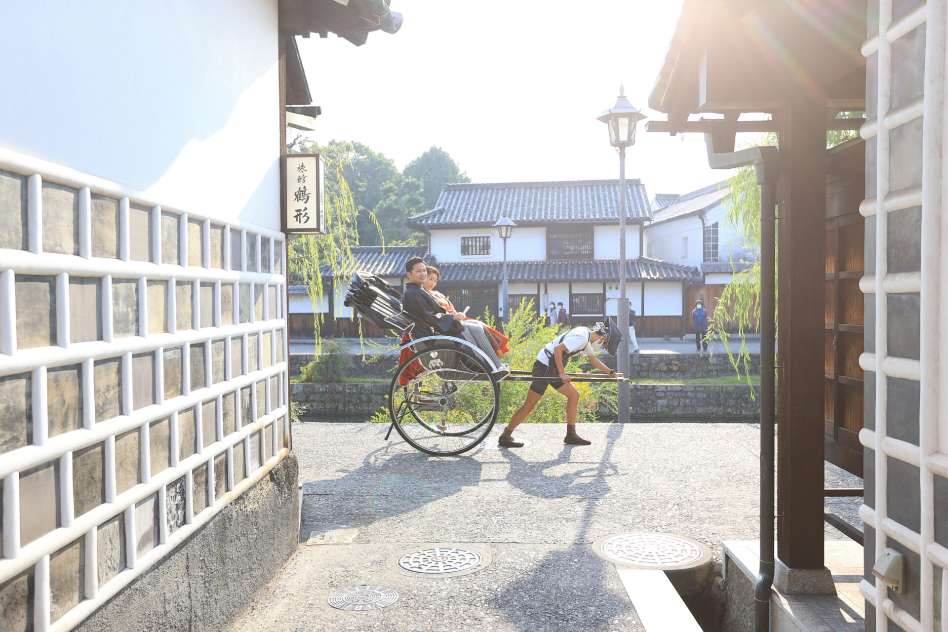 人力車に乗って撮影できます(^^♪