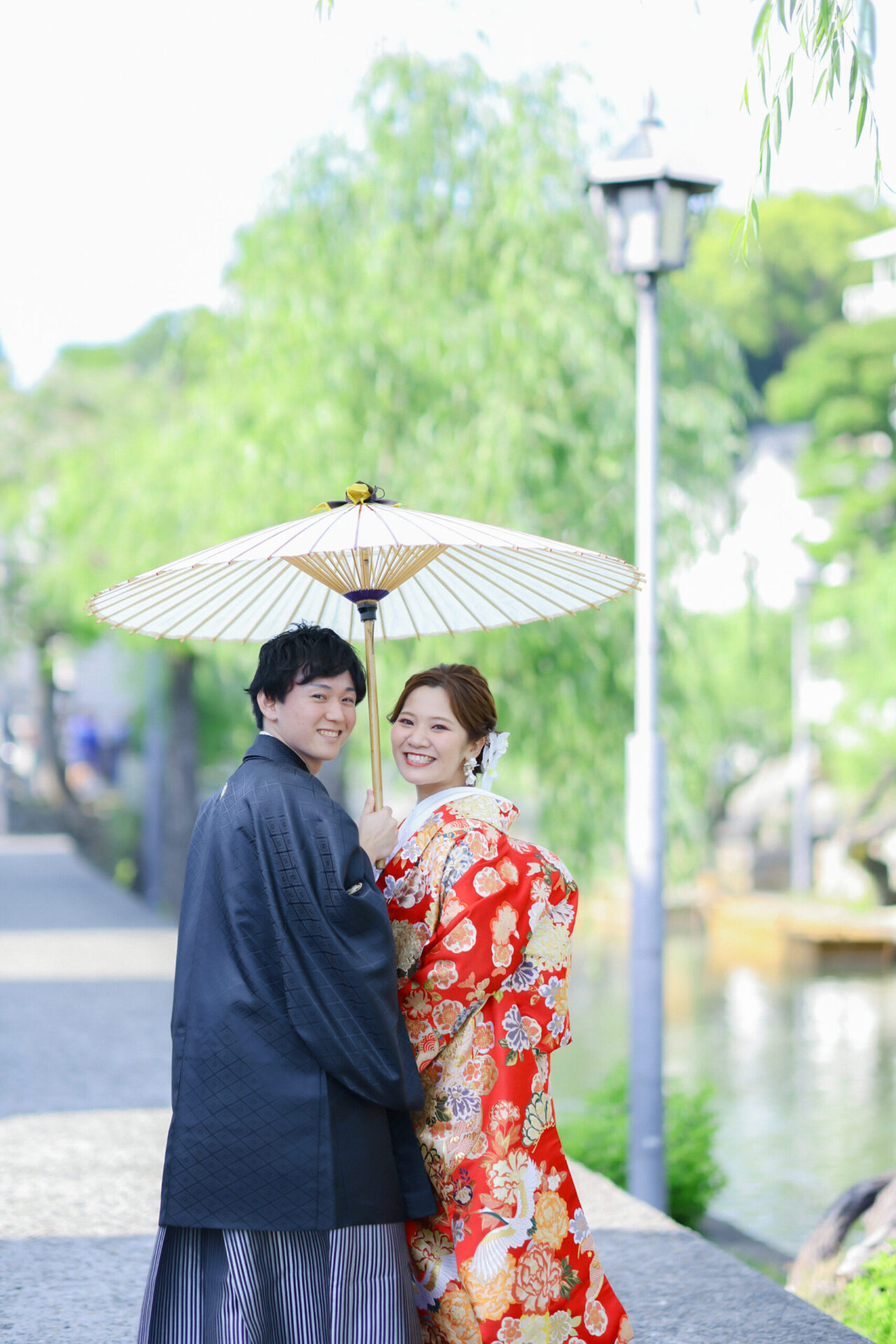 自然豊かな美観地区