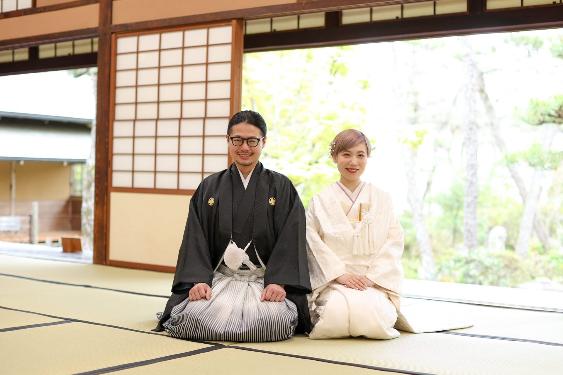 美観地区の中にある新渓園のお部屋の中で夏でも涼しく快適に撮影をしませんか？