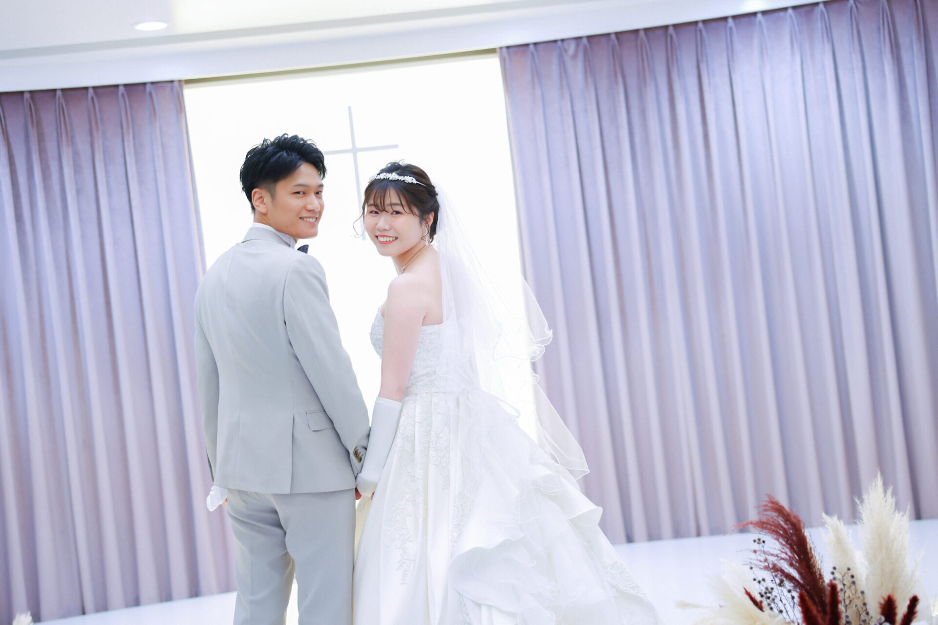 新郎様・新婦様ご入場～♪