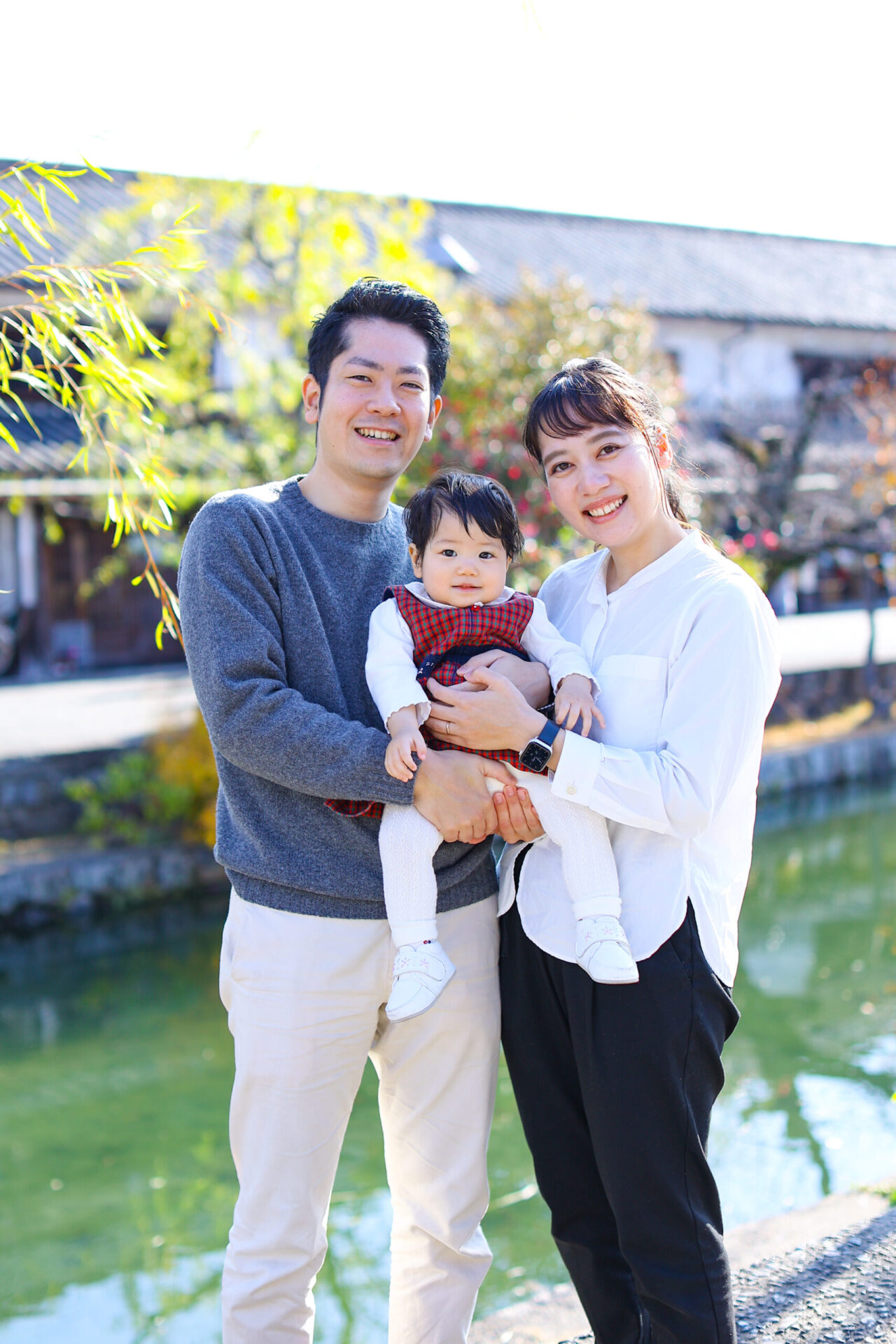 家族で記念撮影