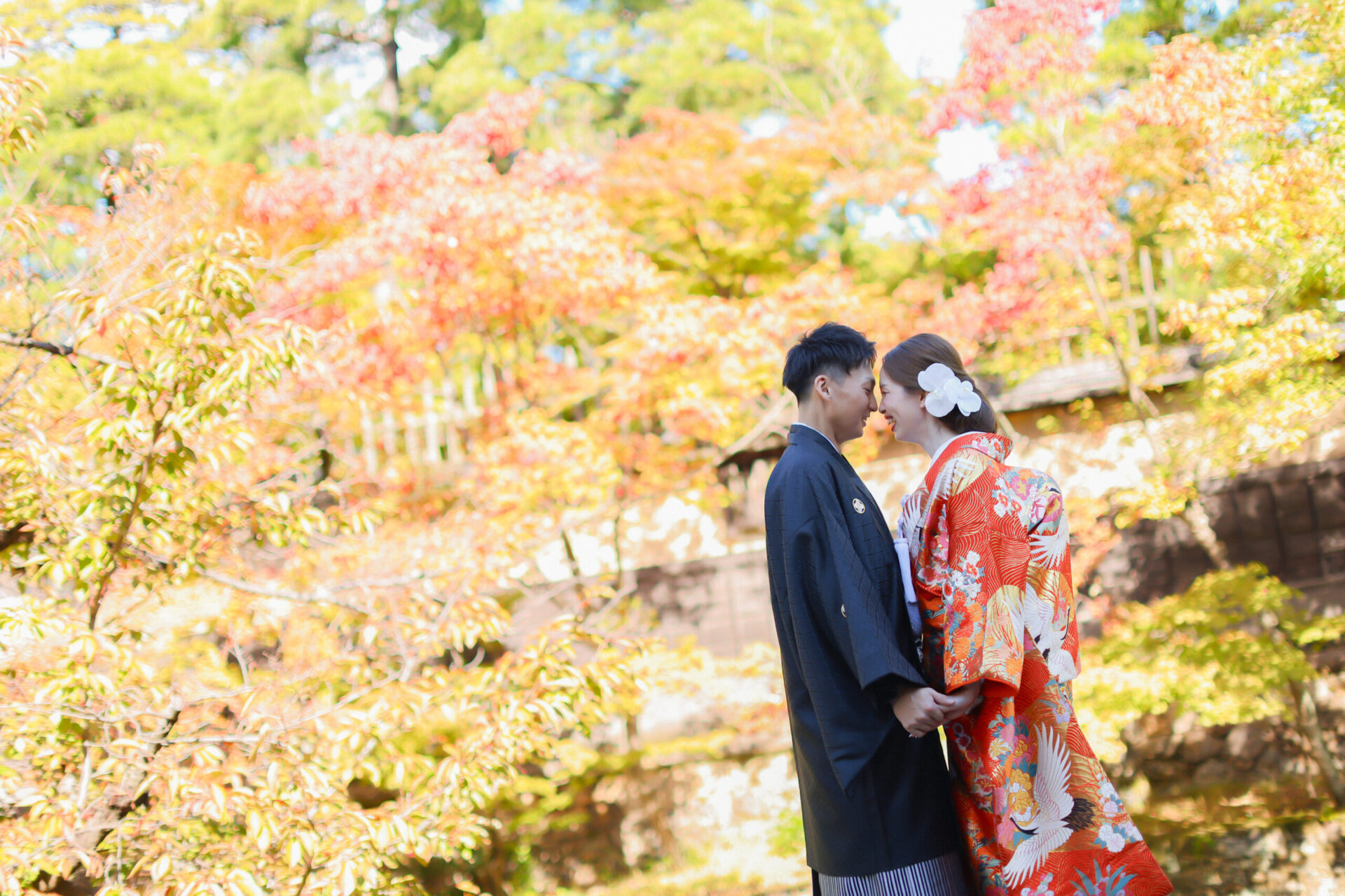 倉敷美観地区も秋色＊