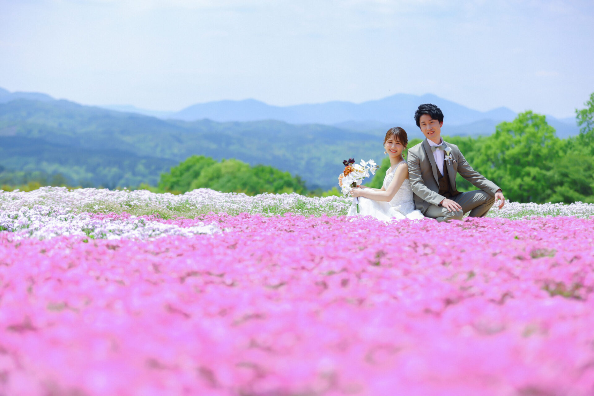 春のお花畑フォト