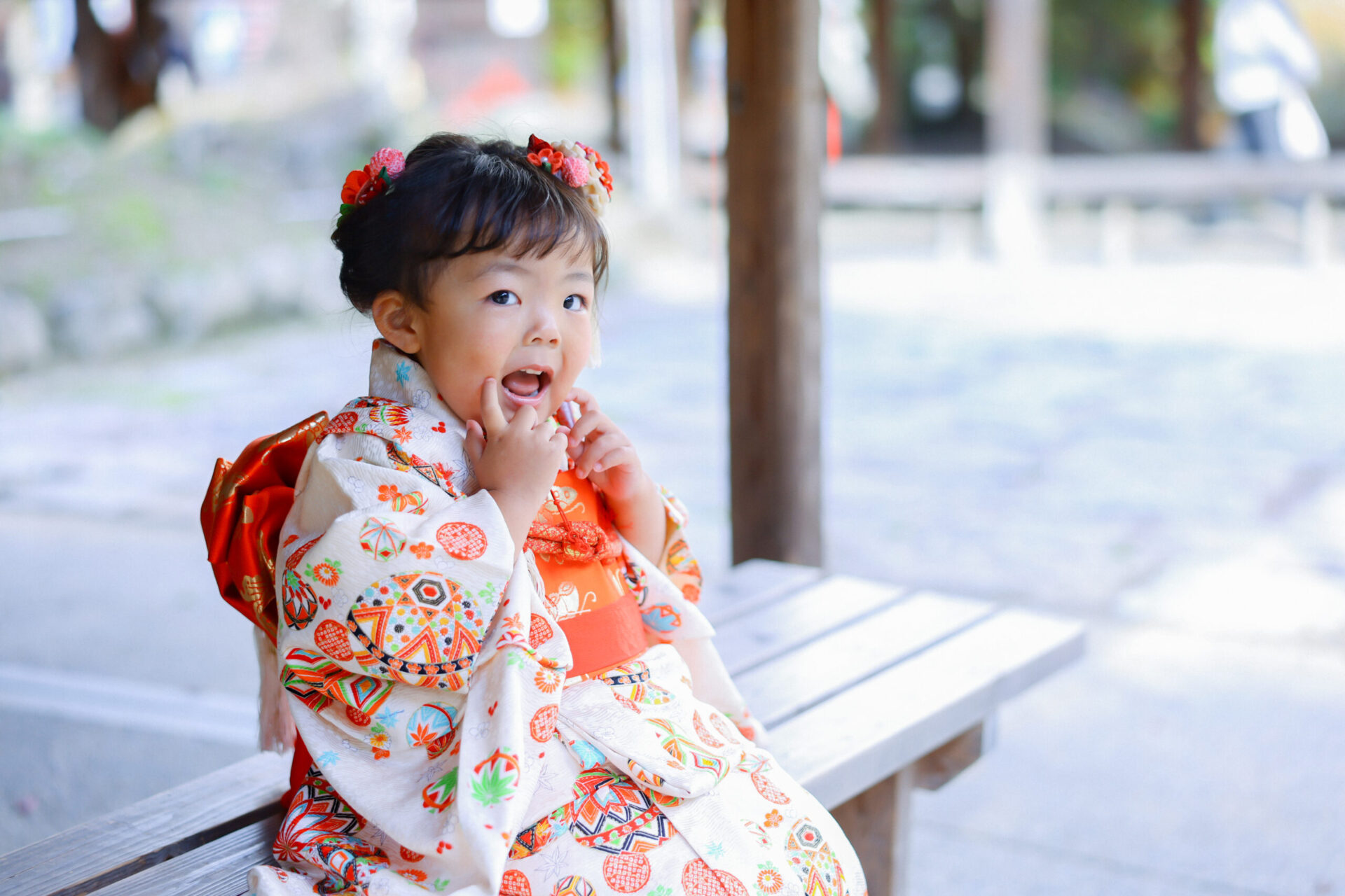 吉備津神社で七五三撮影♩