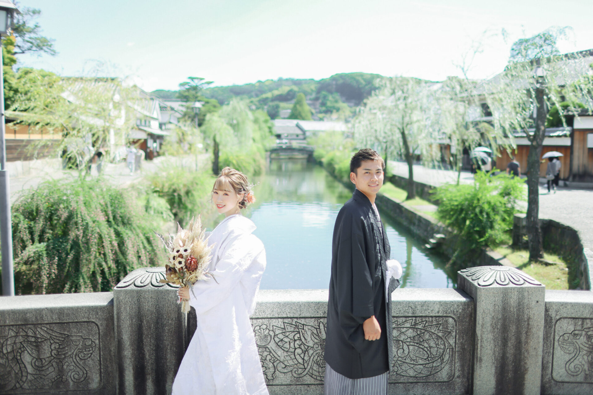 倉敷美観地区でフォトウェディング＊*