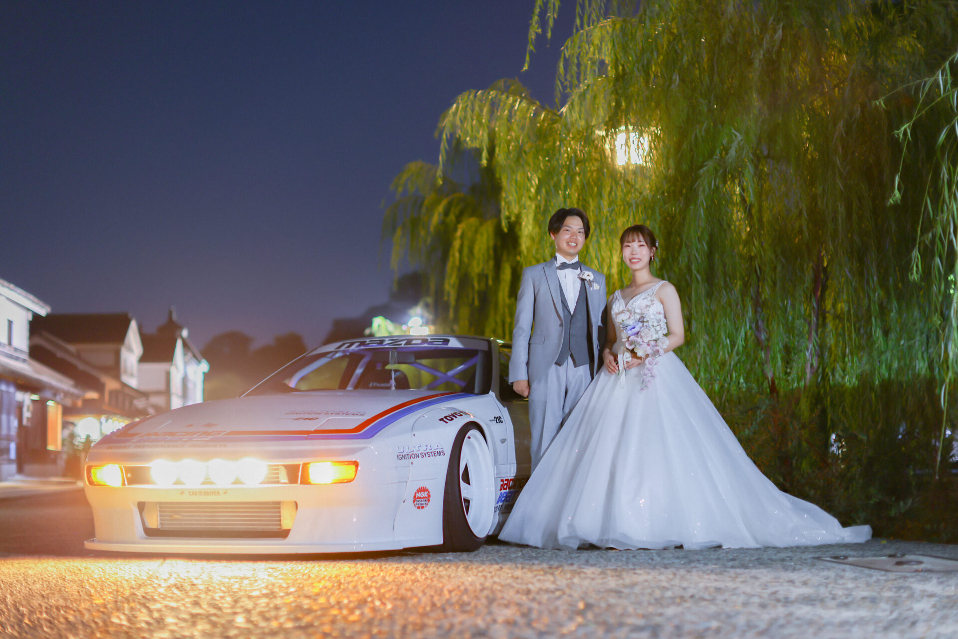 〈車好きなおふたり必見〉愛車とウェディングフォト♩