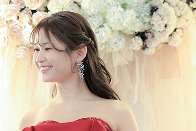 花嫁ヘアチェンジ