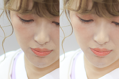 美肌補正(トーンUP・ツヤ感)