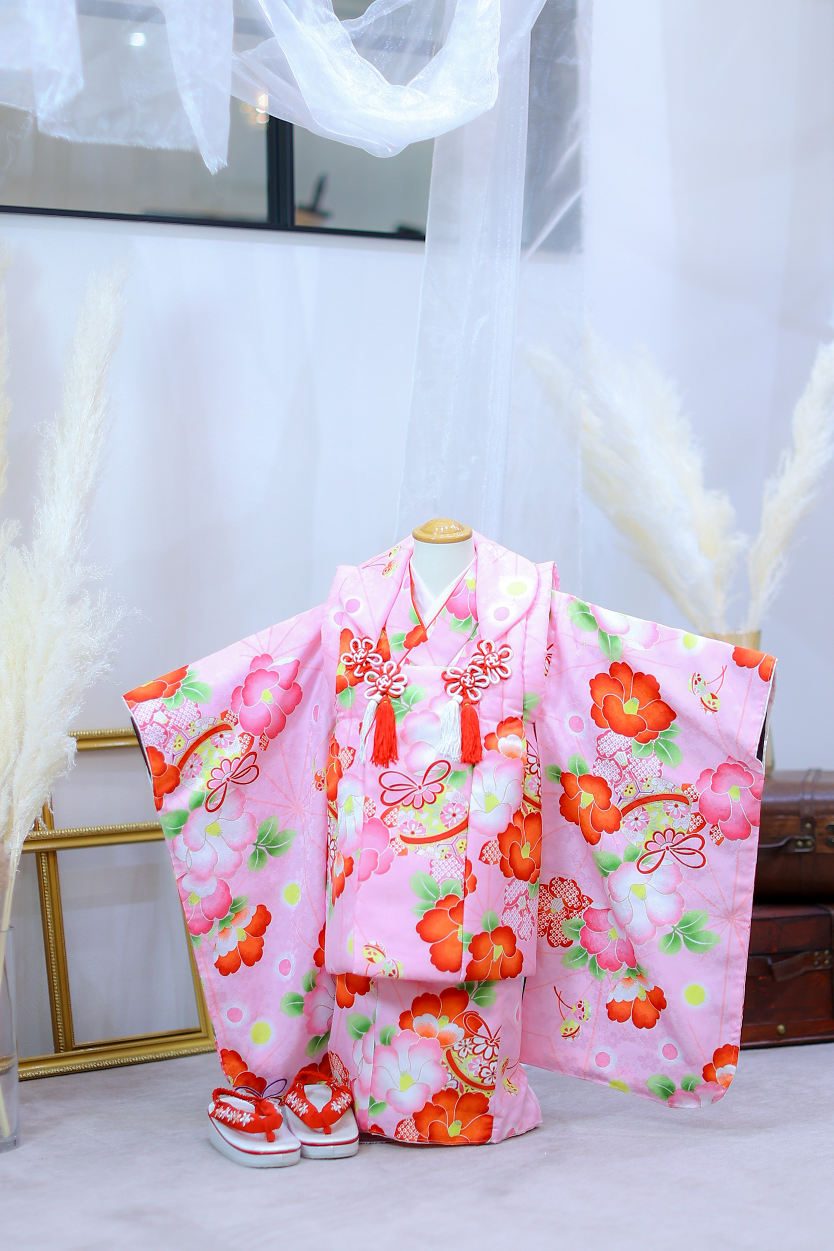 3歳女の子被布-5